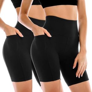 2 Pack Womens Biker Shorts
